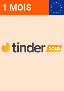 Abonnement 1 Mois Tinder Gold (Europe)