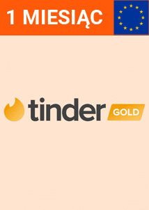Członkostwo 1 Miesiąc Tinder Gold (Europa)