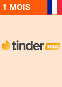 1 Month Subscription Tinder Gold (France)