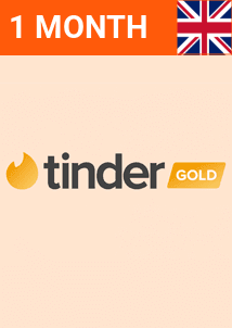 Abbonamento 1 Mese Tinder Gold (UK)