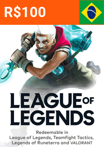 Carta Regalo 100 BRL League Of Legends (Brasile)
