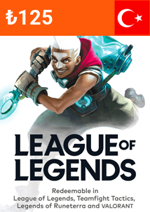 Carta Regalo 125 TRY League Of Legends (Turchia)