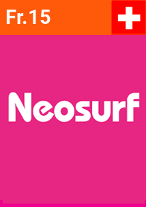 Cartão Pré-pago 15 CHF (Suíça)