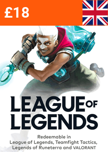 18 GBP League Of Legends Gift Card (UK)