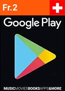 Cadeaukaart 2 CHF (Zwitserland)