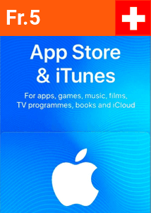 Tarjeta Regalo 5 CHF (Suiza)