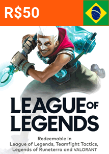 Carta Regalo 50 BRL League Of Legends (Brasile)