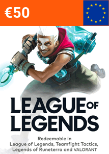 Cadeaukaart 50 EUR League Of Legends (Europa)